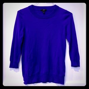 JCrew royal 3/4 sleeve sweater size small